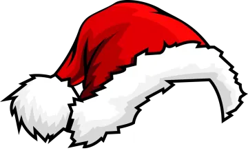 a santa hat on a white background
