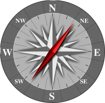 an image of a compass on a white background