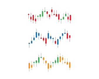 an image of candles and candles in different colors