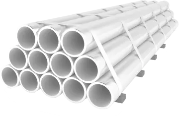 a pile of white pipes