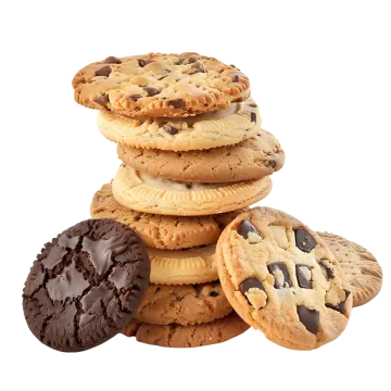 a stack of cookies