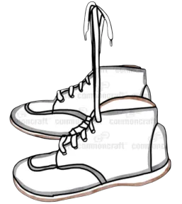 an illustration of a pair of shoes