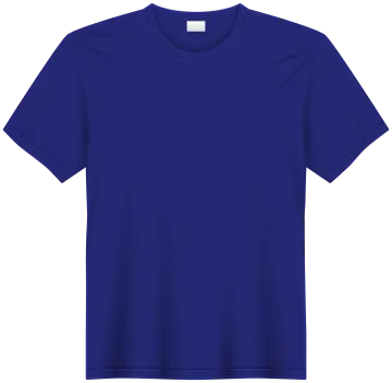 a blue t - shirt on a white background
