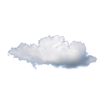 a cloud in the sky on a white background
