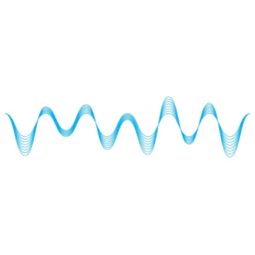 a blue wave on a white background