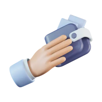 a hand holding a bottle of water