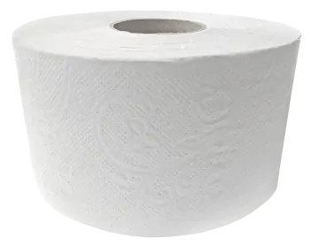 a roll of toilet paper on a white background