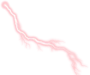lightning on a white background