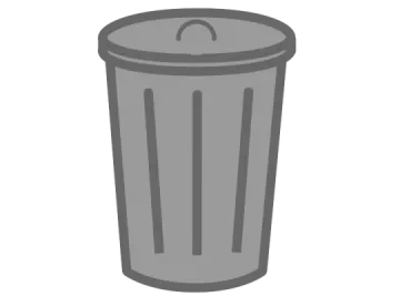 a trash can icon