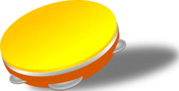an orange and white object on a white background