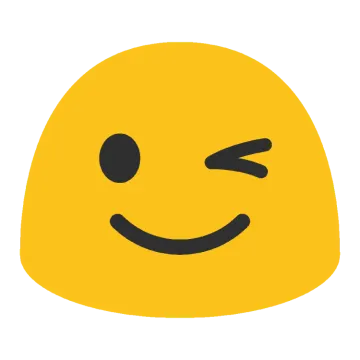 a yellow smiley face with black eyes