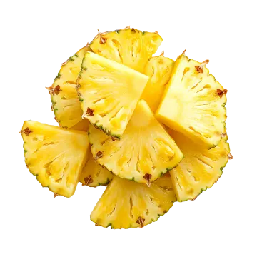 pineapples on a white background