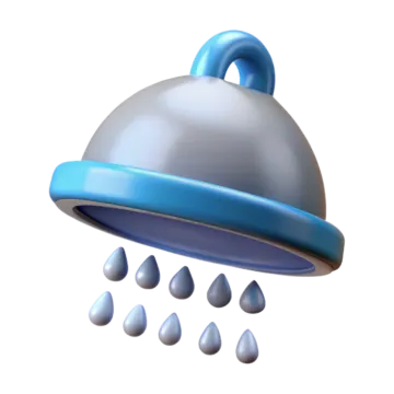 an image of a blue and white object