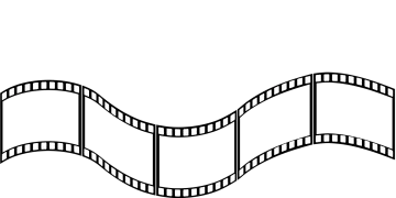 a film strip on a white background
