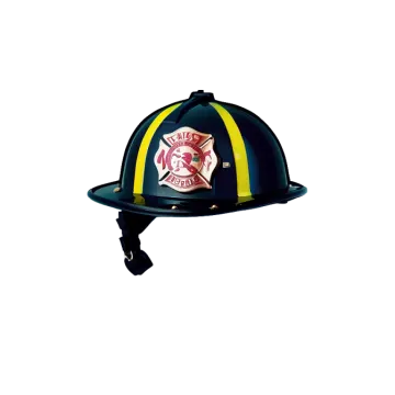 a firefighter's helmet on a white background