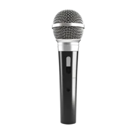 a microphone on a white background