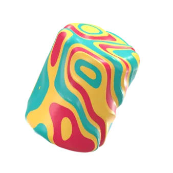 an image of a colorfully colored object
