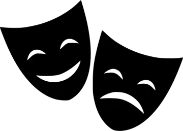 a pair of theatre masks