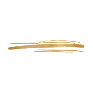 a gold brush stroke on a white background