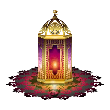 a lantern on a white background