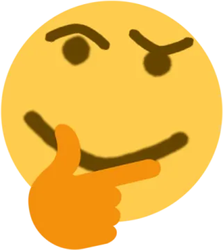 an orange smiley face with a thumbs up