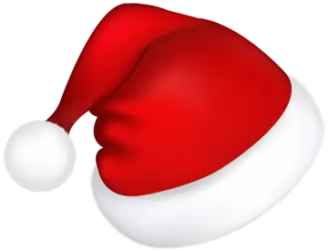 a red and white santa hat