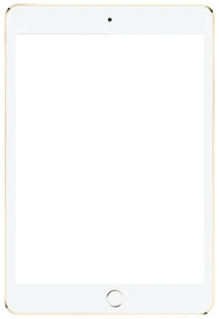 an ipad with a blank screen