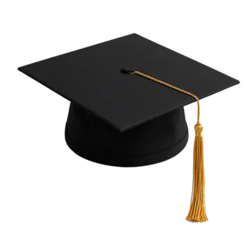 a graduation cap with a ta on it