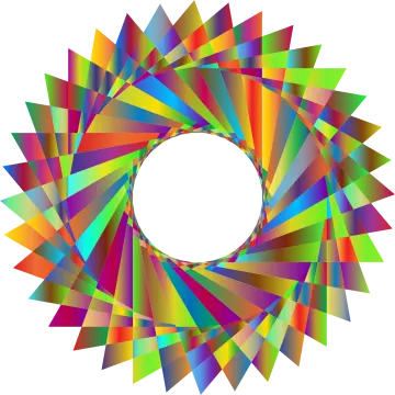a colorful geometric design
