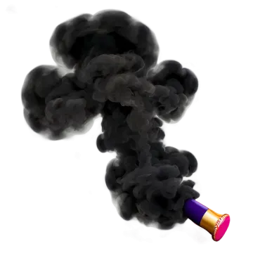 a cigarette with smoke coming out of it