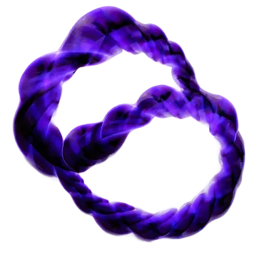 a purple and black scarf on a white background