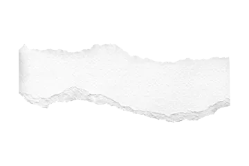 a torn piece of paper on a white background