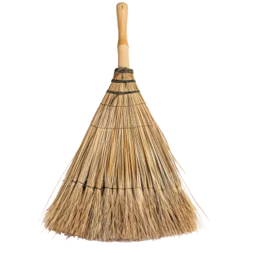 a broom on a white background