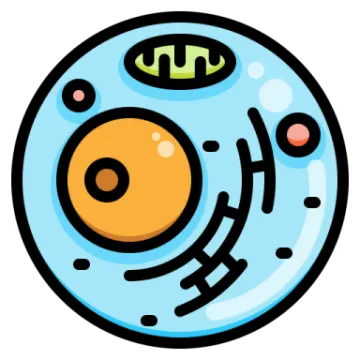 a blue plate with an orange eye on it