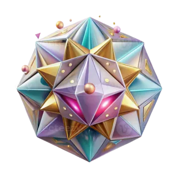 an image of a cube with many different colors
