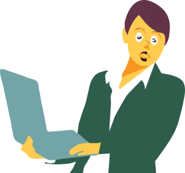 a woman holding a laptop computer