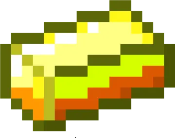 a pixeled image of a piece of bread