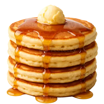 a stack of pancakes