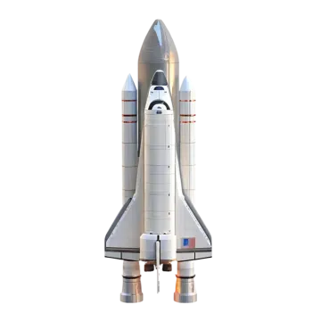 a space shuttle is shown in this image