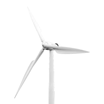a wind turbine on a white background