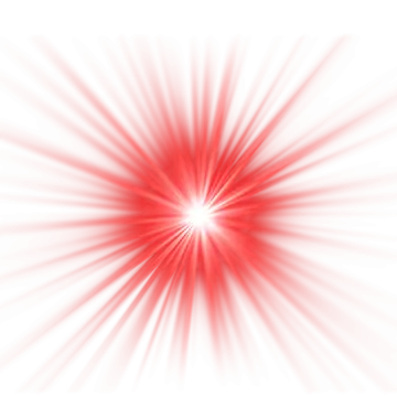 a red and white burst of light