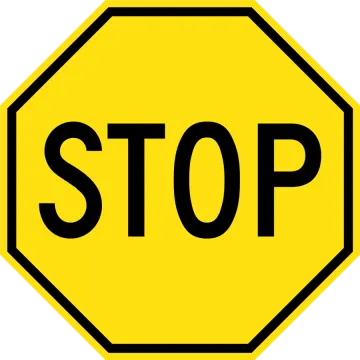 a stop sign on a white background