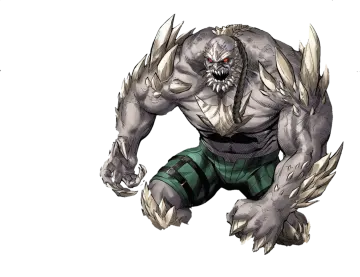 a drawing of a werewolf with claws on his face