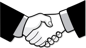 two hands shaking over each other hands