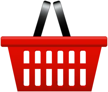 a red shopping basket