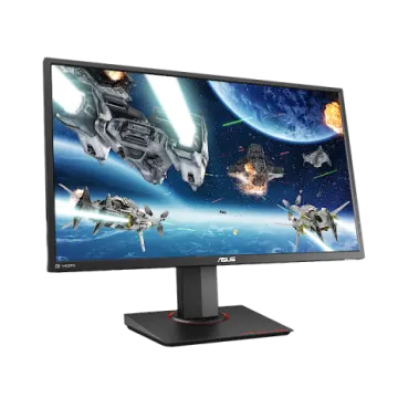 the asus gaming monitor is shown on a white background