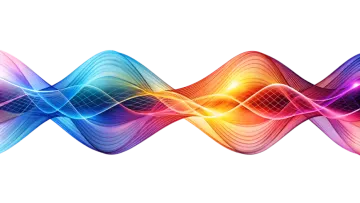 a colorful wave of sound