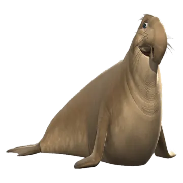 a seal seal sitting on top of a white surface