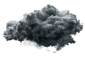 a cloud of smoke on a white background