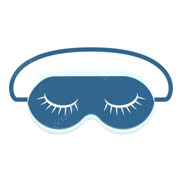 a sleep mask with eyelashes on it